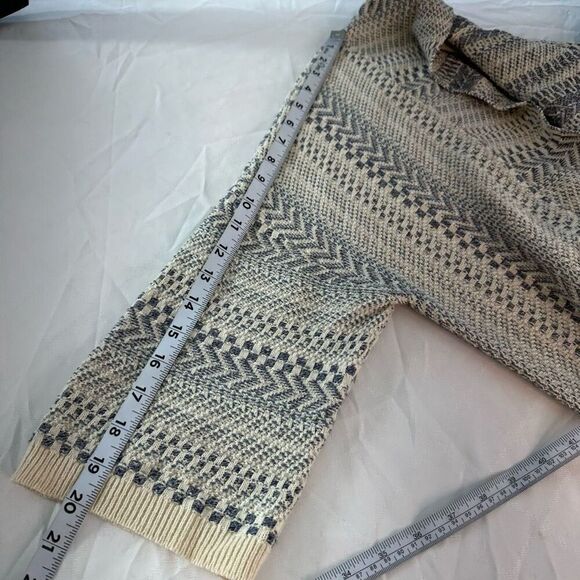 Soft Surroundings Boho Knit Open Front Cardigan Pockets Womens Large Casual Chic - Picture 9 of 10